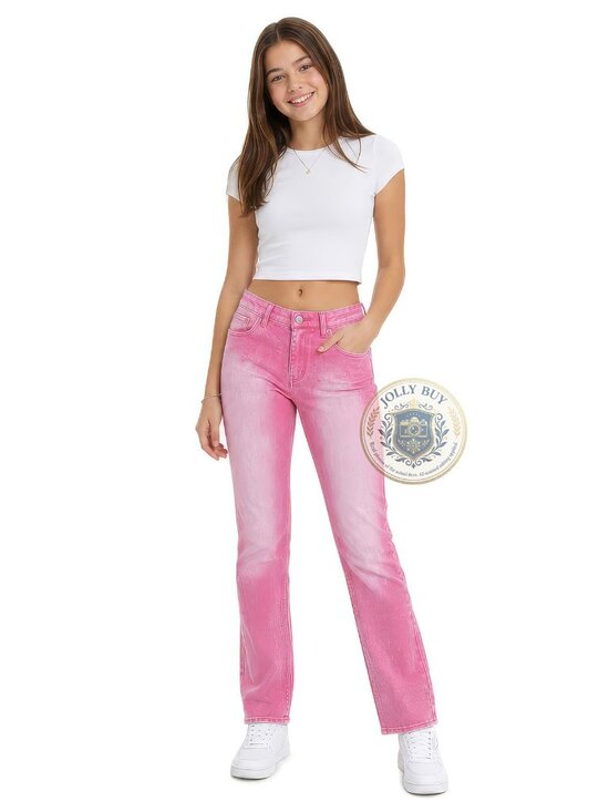 Levi's Other - Levi’s Girls Jeans 711 Stretch Denim Straight Leg Skinny Pants Pink Slim Size 14